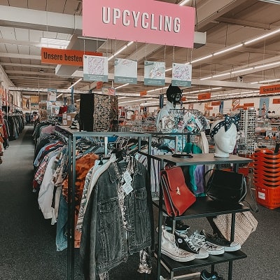 Upcycling Kleidung Abteilung Mannheim Edingen