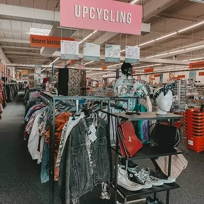 Upcycling Kleidung Abteilung Mannheim Edingen